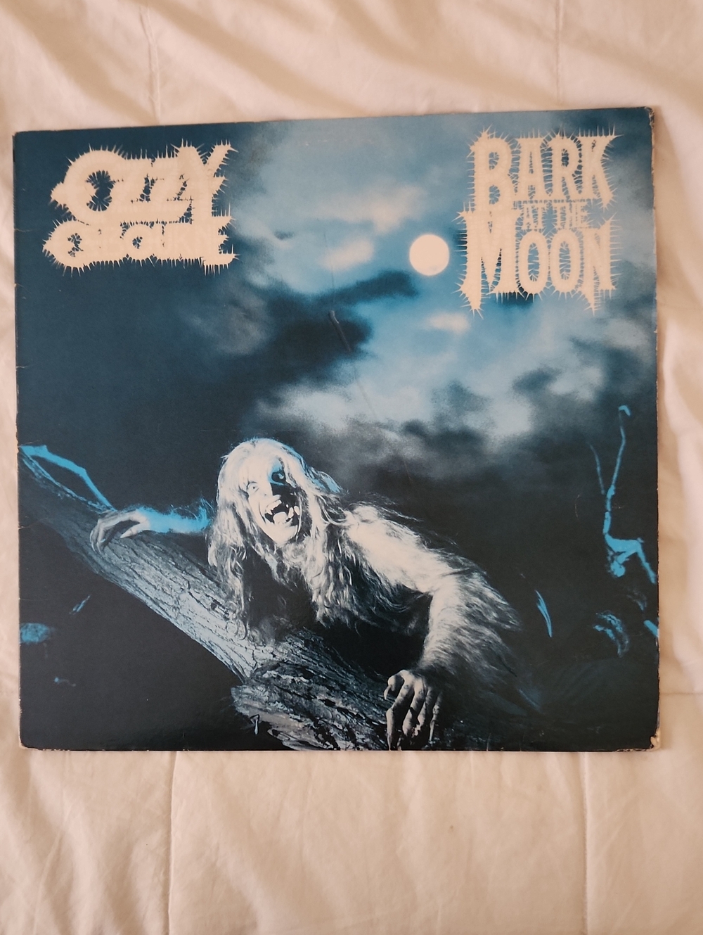 Ozzy Osbourne: Bark At The Moon Vintage Vinyl -- Cover Faded - Record Good